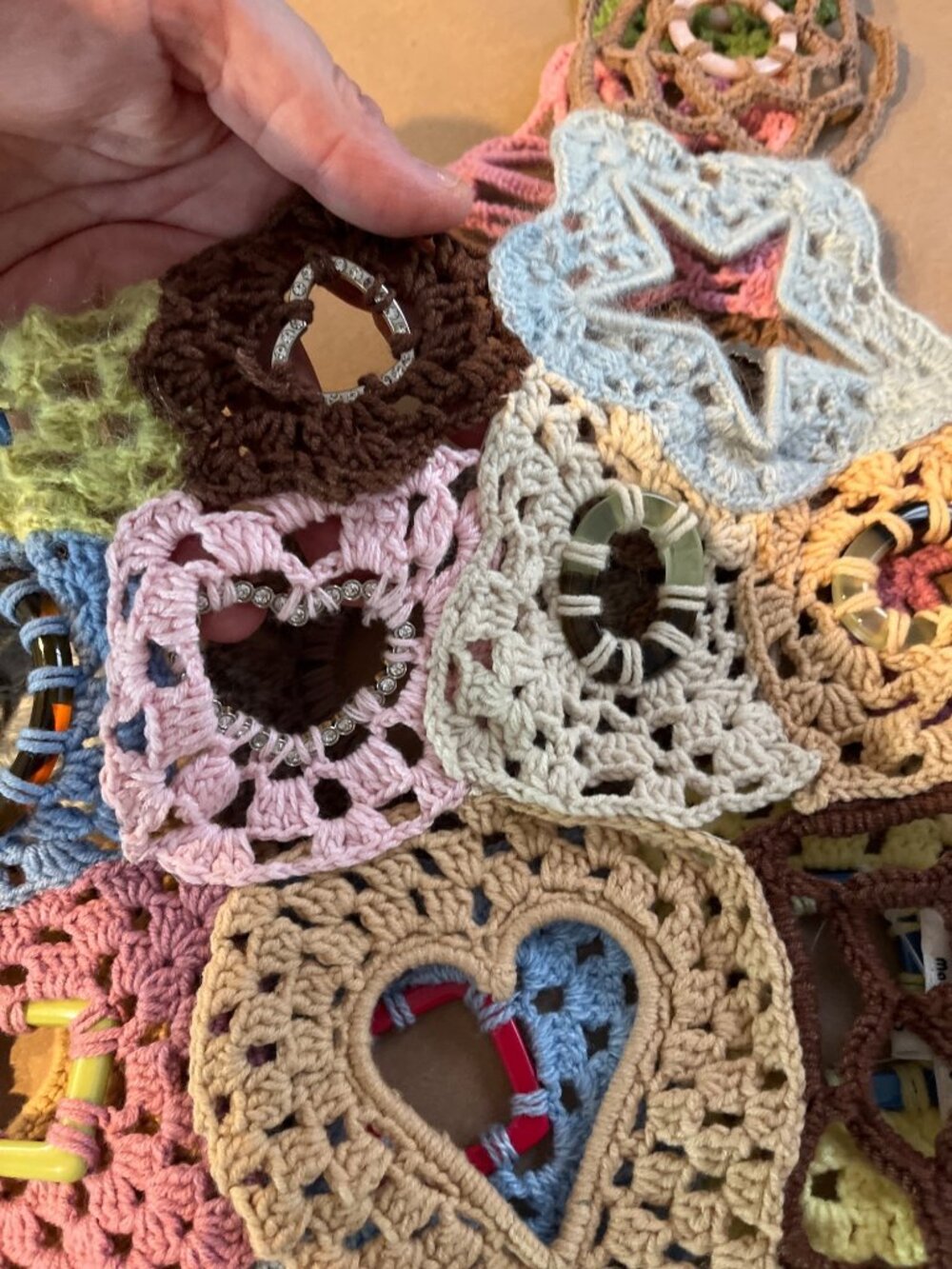 Crochet Patchwork Lirika Matoshi Top With Colorful Patterns & Cutouts - Picture 5 of 13